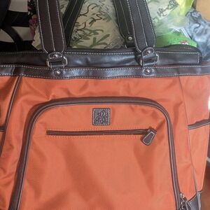 Stylish Orange and Brown Men's Bag